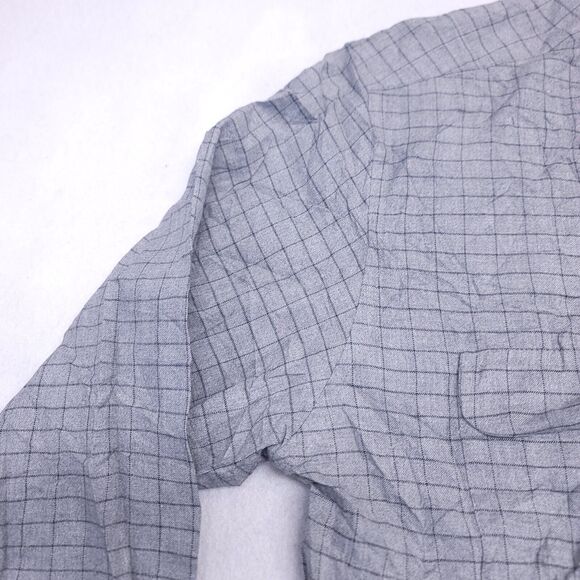 Pure Stuff Flannel Long Sleeve Button Up Shirt Mens Size Large L Gray Black - Picture 4 of 10
